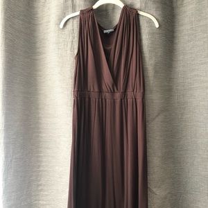 Milk nursingwear brown tank dress. Size small.